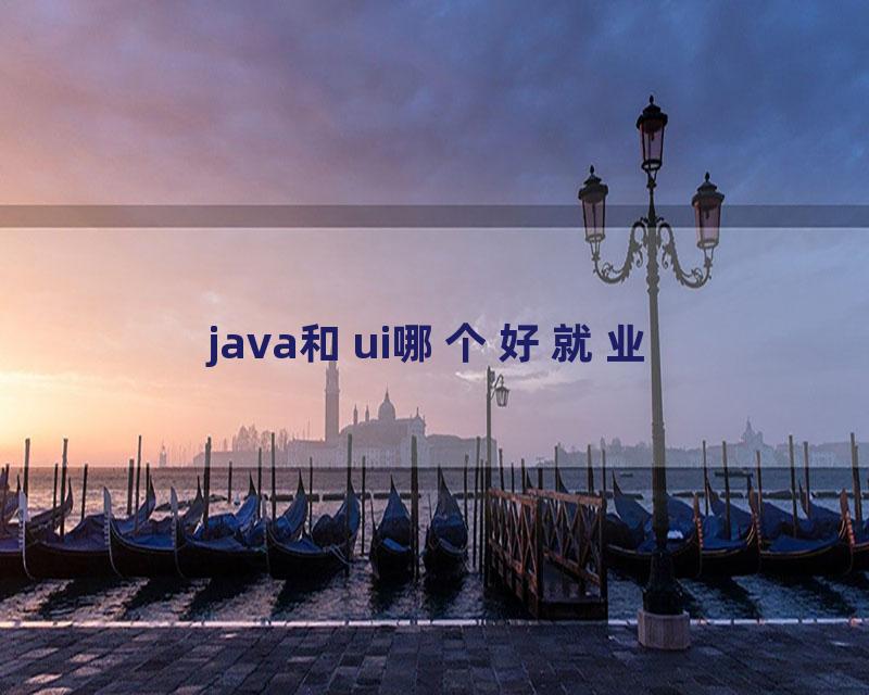 java和ui哪个好就业