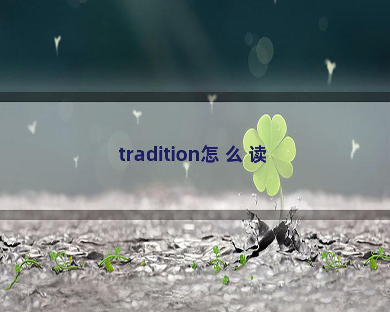 tradition怎么读